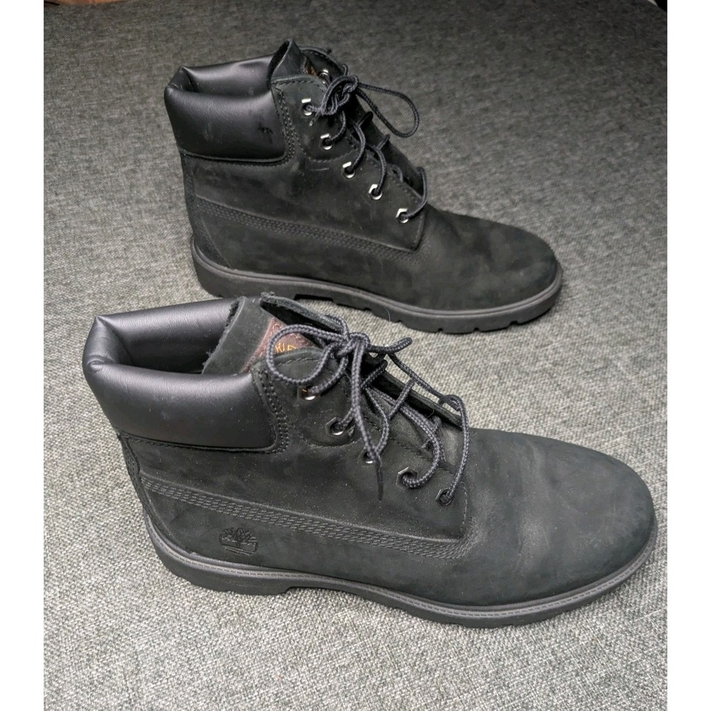 Timberland Junior Waterproof Faux Leather Lace Up Boots Size 7 Boys Shoes